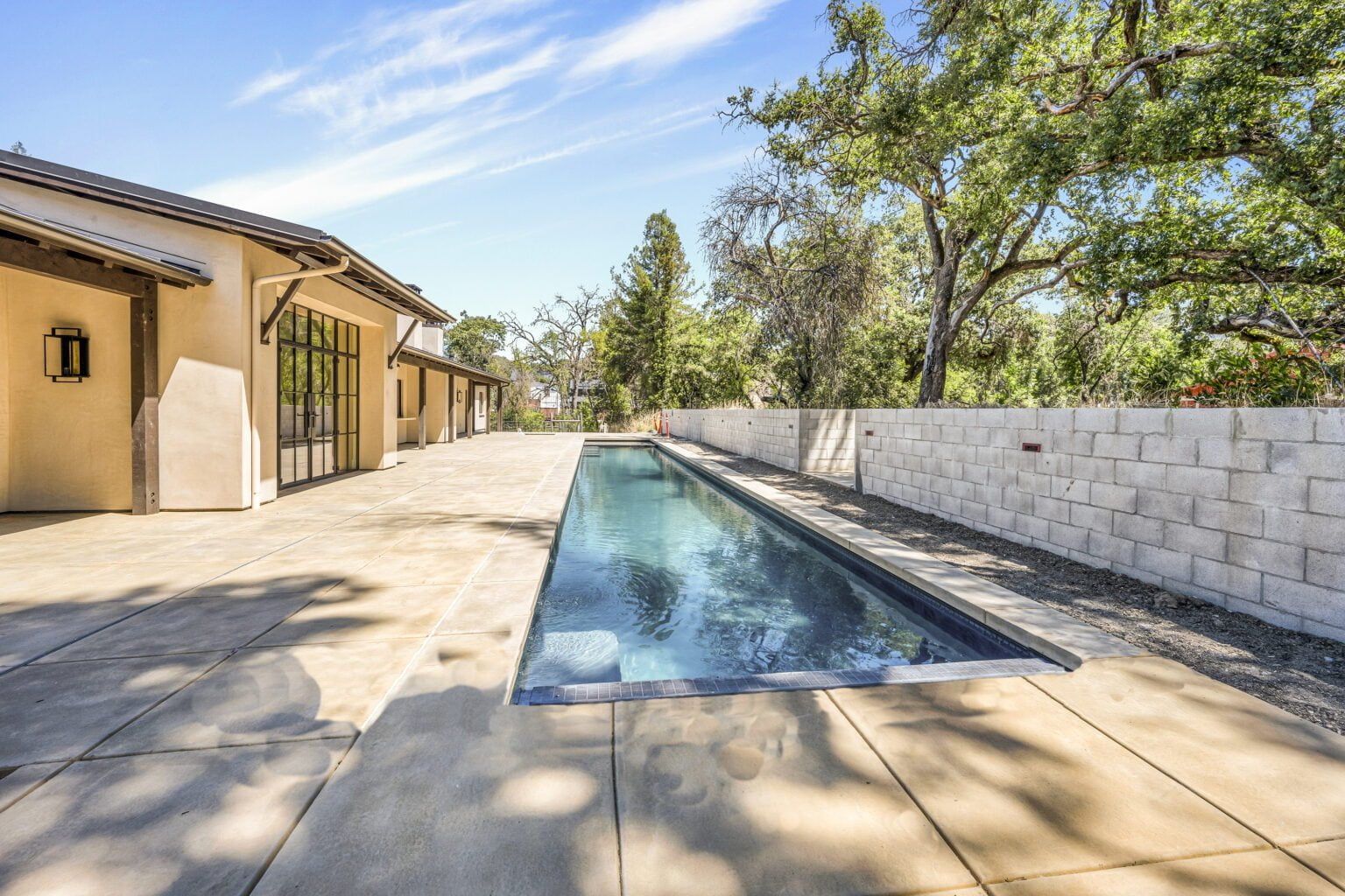 Santa Rosa Hills custom transitional rebuild swimming pool